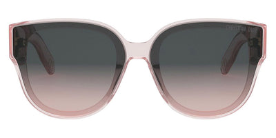 Dior® LADY 95.22 R3I - Shiny Light Pink/Lenses Gradient Smoke Organic 40AL Sunglasses