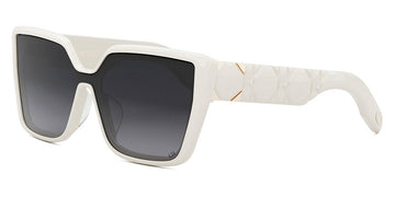 Dior® LADY 95.22 S2F - Shiny Dark Havana/Lenses Shiny Ivory/Lenses Gradient Smoke Organic 95A1 Sunglasses