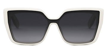 Dior® LADY 95.22 S2F - Shiny Dark Havana/Lenses Shiny Ivory/Lenses Gradient Smoke Organic 95A1 Sunglasses