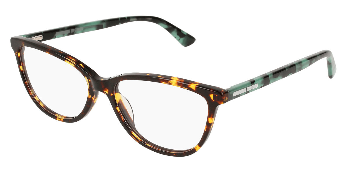 Alexander McQueen® MQ0125O AM MQ0125O-004 54 - Shiny Havana Eyeglasses