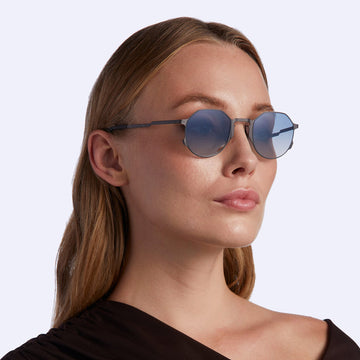 Movitra® Achille MOV Achille Gun / Light Blue 49 - Gun / Light Blue Sunglasses