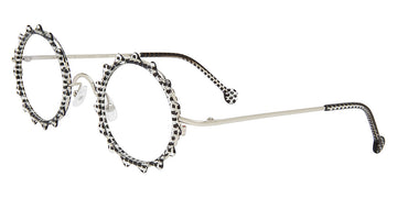 L.A.Eyeworks® ACORN LA ACORN 603405 46 - Frack with Shiny Silver Eyeglasses