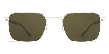 Mykita® ALCOTT MYK ALCOTT Shiny Silver / Raw Green Solid 51 - Shiny Silver / Raw Green Solid Sunglasses