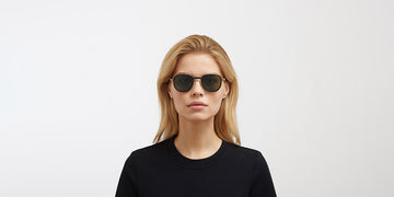 Mykita® ALDER MYK ALDER MH7 Pitch Black/Glossy Gold / Polarized Pro Green 15 48 - MH7 Pitch Black/Glossy Gold / Polarized Pro Green 15 Sunglasses