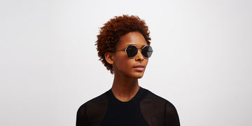 Mykita® ALESSIA MYK ALESSIA Black/Sand / Dark Grey Solid 55 - Black/Sand / Dark Grey Solid Sunglasses