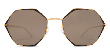 Mykita® ALESSIA MYK ALESSIA Gold/Jet Black / Brilliant Grey Solid 55 - Gold/Jet Black / Brilliant Grey Solid Sunglasses