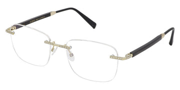 Gold & Wood® ALTESSE 11 G&W ALTESSE 11 D 05 01 CM4 - D.05.01.CM4 Solid Champagne Gold (about 8,2 grams) - 48 White Brilliant Cut Diamonds Eyeglasses