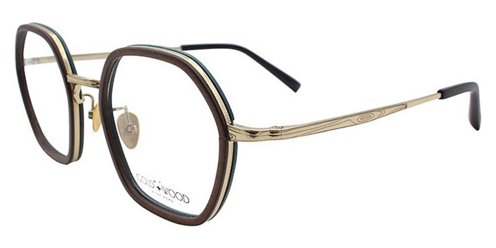 Gold & Wood® ALTHENA02 G&W ALTHENA02 Mg-M 06  - 02-Mg-M Col 06 Gold champagne SHINY Eyeglasses