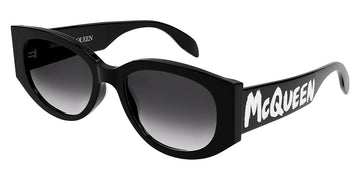 Alexander McQueen® AM0330S AM AM0330S 002 54 - Black / Gray Lenses