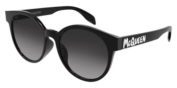 Alexander McQueen® AM0349SA AM AM0349SA 002 55 - Black / Gray Lenses