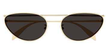 Alexander McQueen® AM0424S AM AM0424S 001 62 - Gold / Gray Lenses