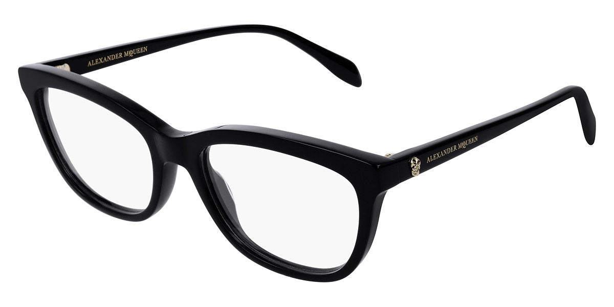 Alexander McQueen® AM0161O AM0161O 001 53 - Black Eyeglasses