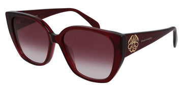 Alexander McQueen® AM0284S AM0284S 004 58 - Burgundy Sunglasses