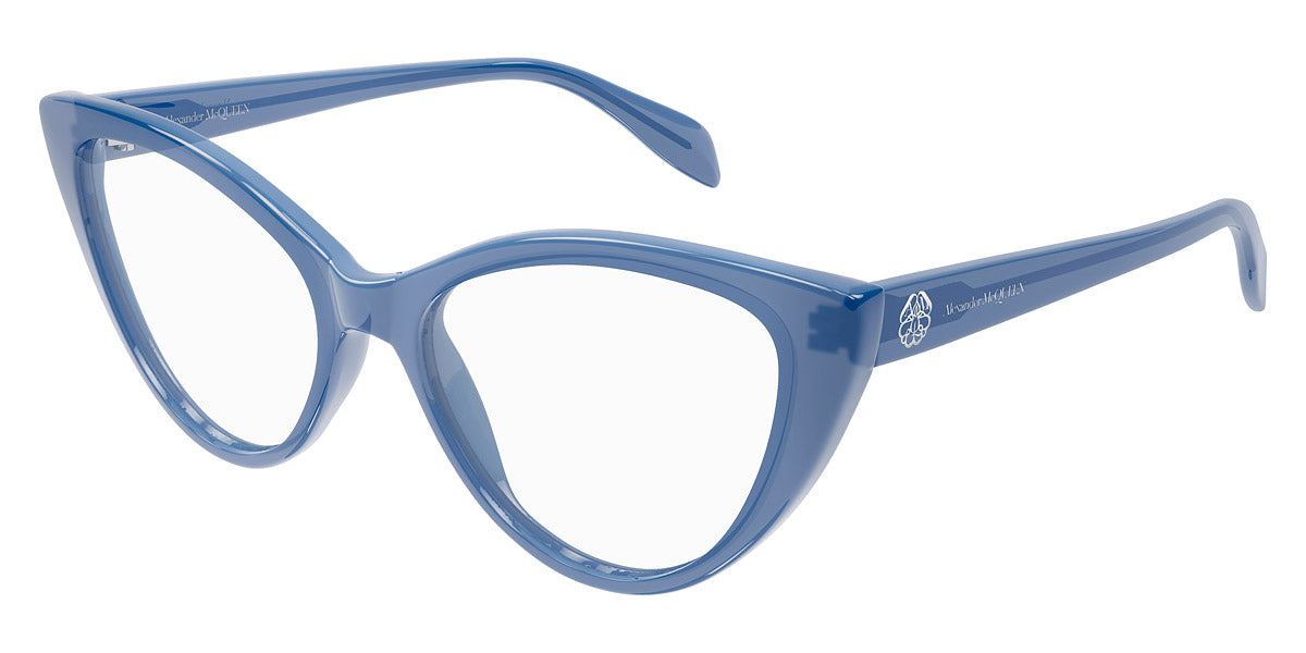 Alexander McQueen® AM0287O AM0287O 004 54 - Blue Eyeglasses