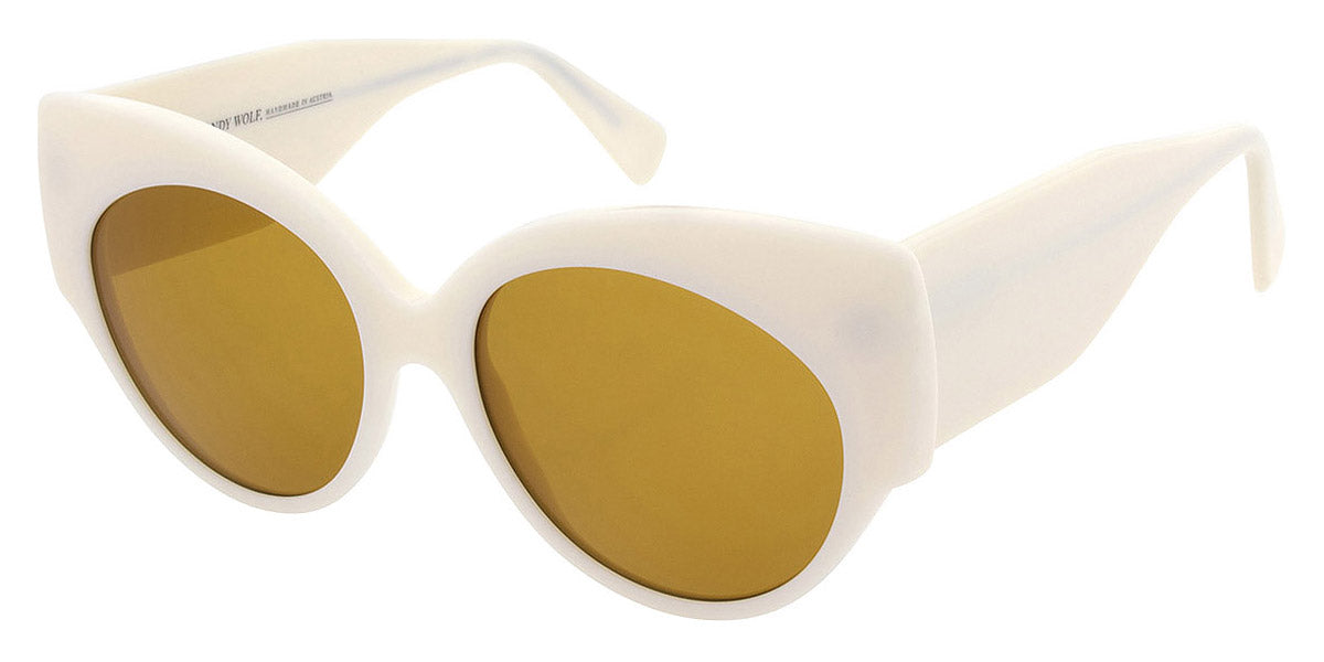 Andy Wolf® Arolla Sun ANW Arolla Sun 05 57 - White/Yellow Sunglasses