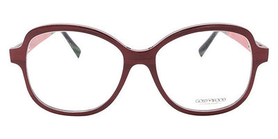 Gold & Wood® AVA G&W AVA 41 52 - 41 - Glossywood/Burgundy Bolivar/Fuchsia Curly Maple Eyeglasses