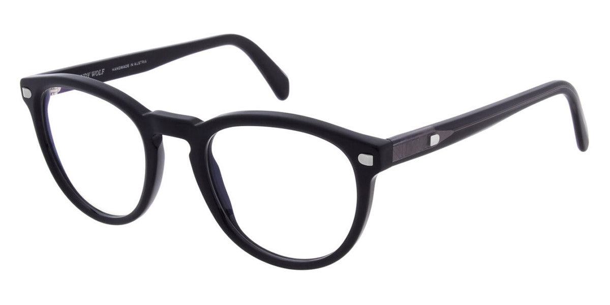 Andy Wolf® AWE01 ANW AWE01 01 51 - Black/Silver Eyeglasses