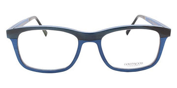 Gold & Wood® B16 NEO 01 G&W B16 NEO 01 07 54 - 07 - Light Brown Horn/Electric Blue Birch Eyeglasses