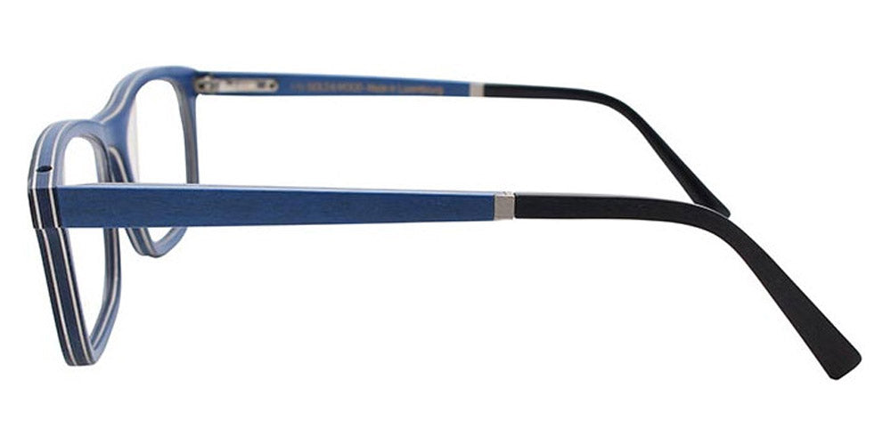 Gold & Wood® B16 NEO 01 G&W B16 NEO 01 07 54 - 07 - Light Brown Horn/Electric Blue Birch Eyeglasses