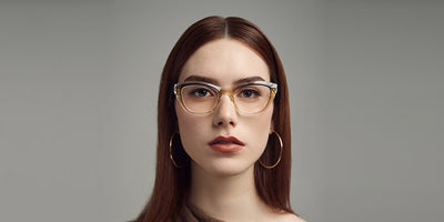 Blake Kuwahara® BAYER GREY GOLD Eyeglasses