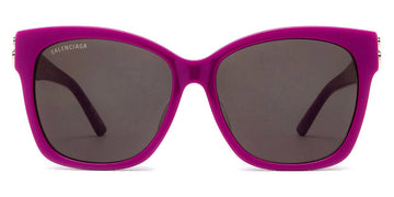 Balenciaga® BB0102SA BB0102SA 013 57 - Fuchsia / Silver Sunglasses