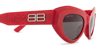 Balenciaga® BB0236S BB0236S 003 52 - Red Sunglasses