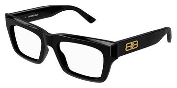 Balenciaga® BB0240O BB0240O 001 52 - Black Eyeglasses