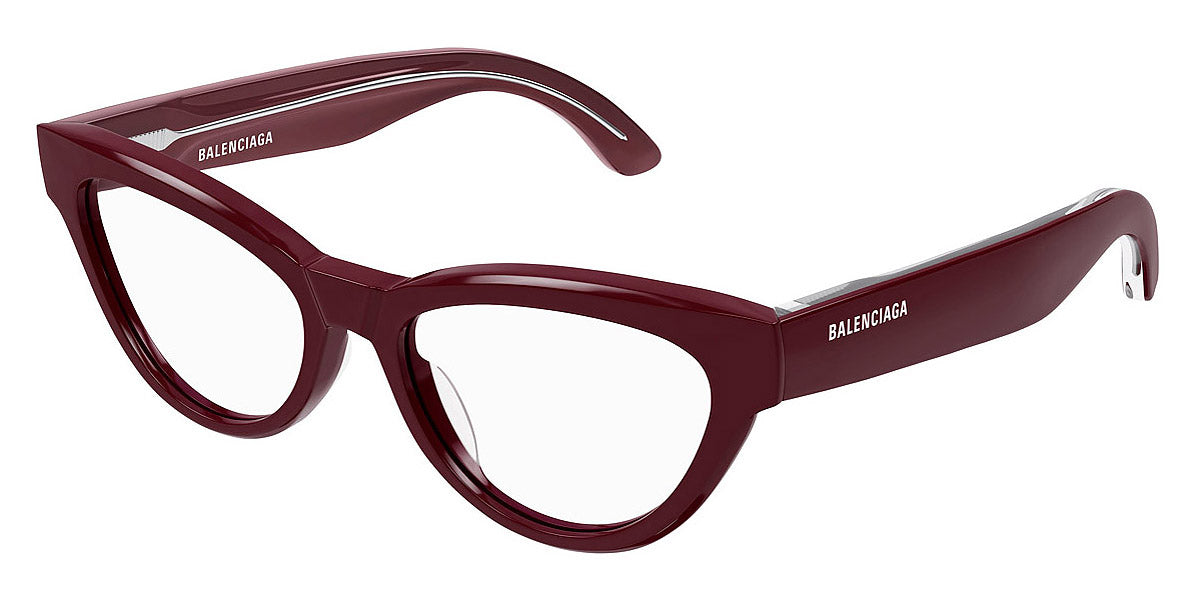 Balenciaga® BB0241O BB0241O 005 53 - Burgundy Eyeglasses