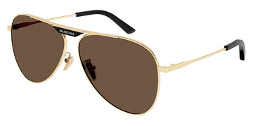 Balenciaga® BB0244S BB0244S 003 62 - Gold Sunglasses