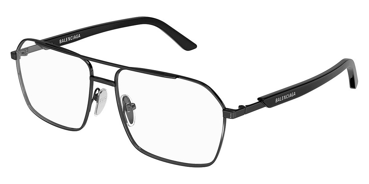 Balenciaga® BB0248O BB0248O 003 57 - Gray / Black Eyeglasses