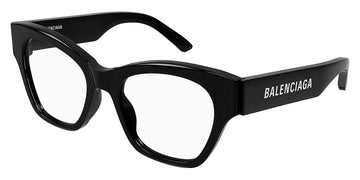 Balenciaga® BB0263O BB0263O 001 52 - Black Eyeglasses