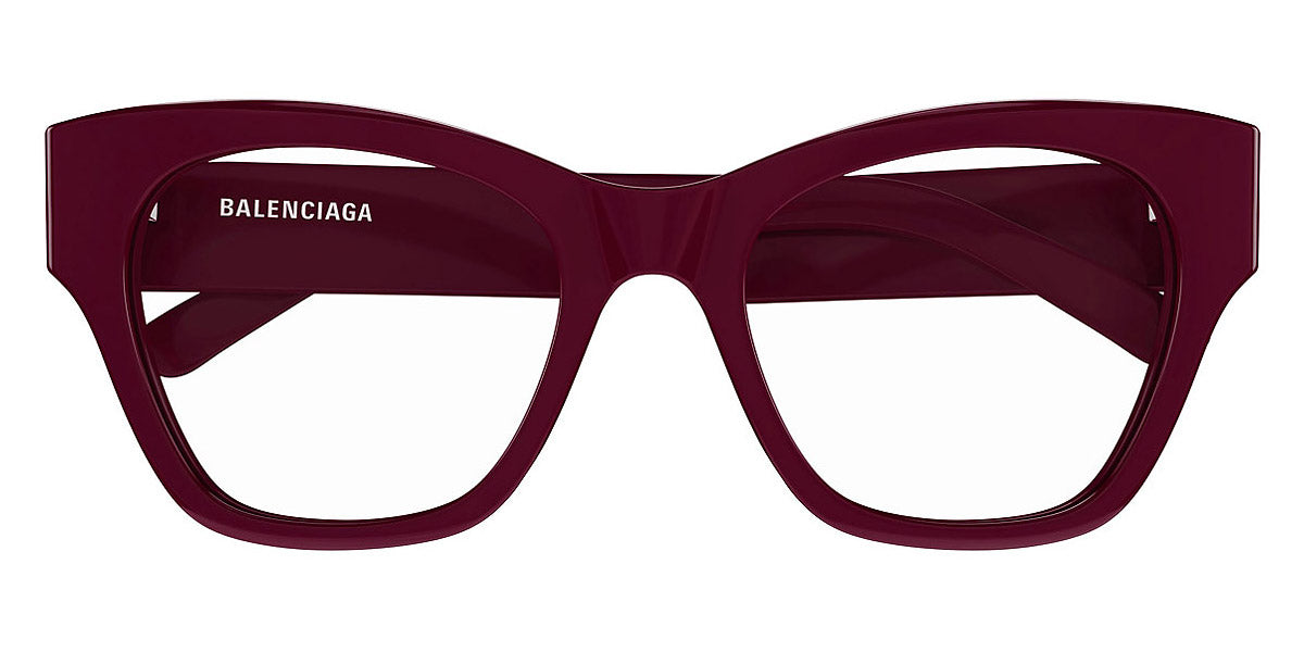 Balenciaga® BB0263O BB0263O 004 52 - Burgundy Eyeglasses