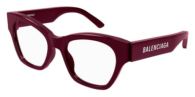 Balenciaga® BB0263O BB0263O 004 52 - Burgundy Eyeglasses