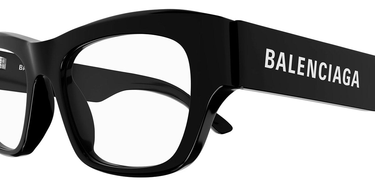 Balenciaga® BB0264O BB0264O 001 53 - Black Eyeglasses