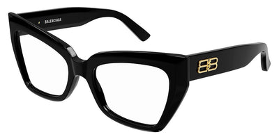 Balenciaga® BB0275O BB0275O 001 53 - Black Eyeglasses