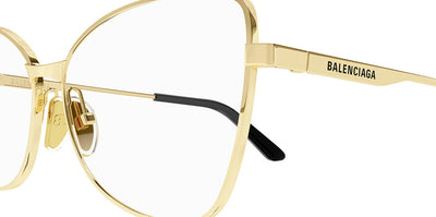 Balenciaga® BB0282O BB0282O 002 59 - Gold Eyeglasses