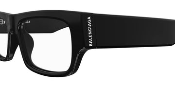 Balenciaga® BB0304O BB0304O 001 53 - Black Eyeglasses