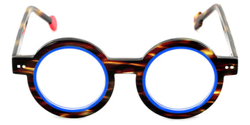 Sabine Be® Be Addict - Shiny Veined Tortoise Dark / Shiny Blue Klein Eyeglasses