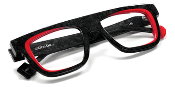 Sabine Be® Be Alive SB Be Alive 682 50 - Shiny Marbled Slate Grey / Shiny Red Eyeglasses