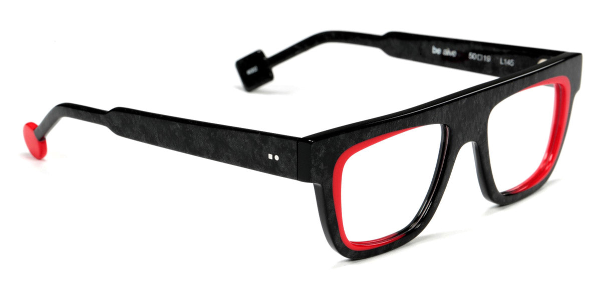 Sabine Be® Be Alive SB Be Alive 682 50 - Shiny Marbled Slate Grey / Shiny Red Eyeglasses