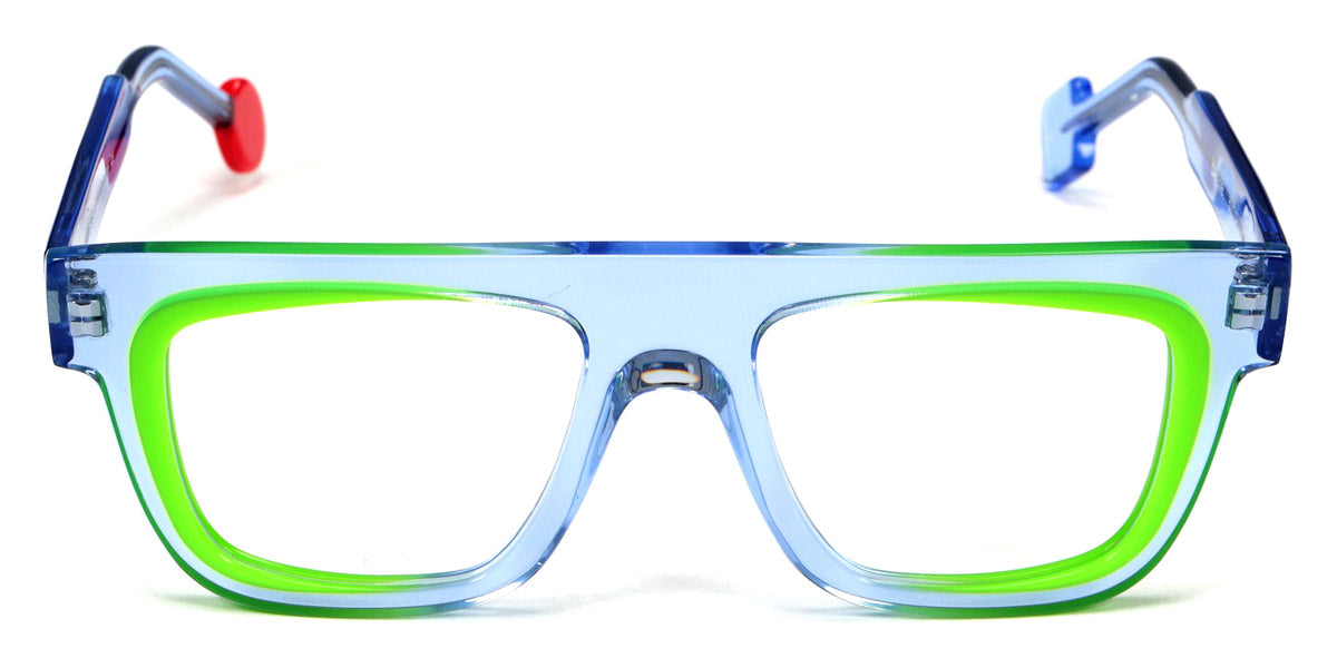 Sabine Be® Be Alive SB Be Alive 687 50 - Shiny Translucent Light Blue / Shiny Neon Green Eyeglasses