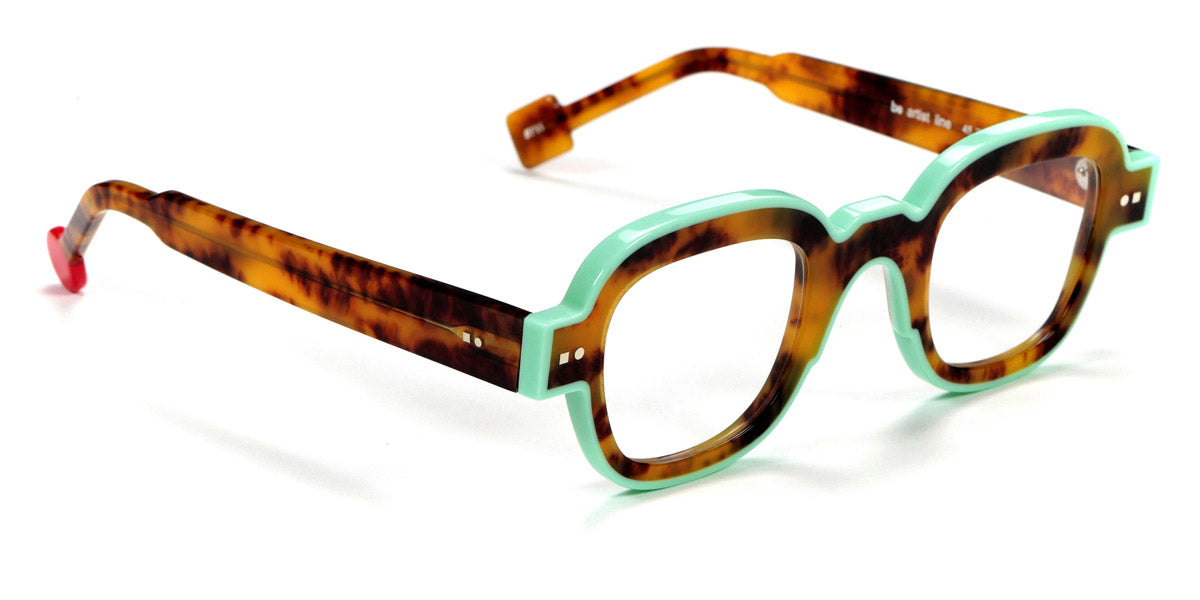 Sabine Be® Be Artist Line SB Be Artist Line 711 45 - Shiny Tortoiseshell / Shiny Turquoise Eyeglasses