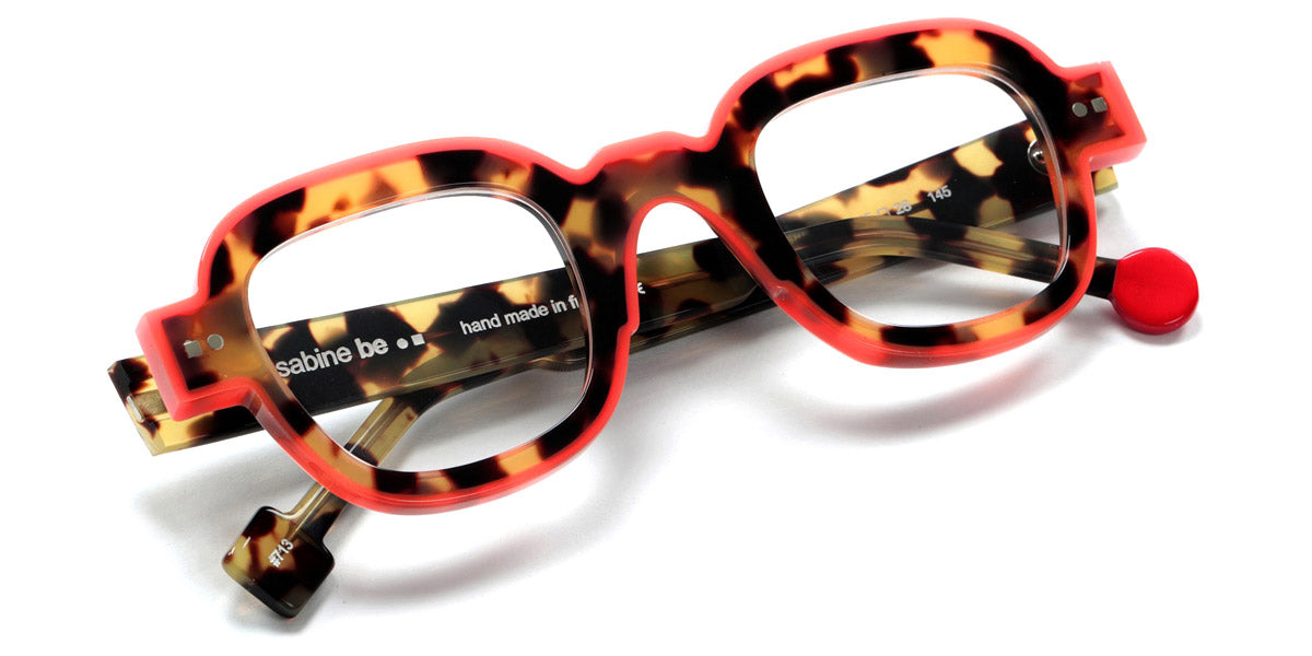 Sabine Be® Be Artist Line SB Be Artist Line 713 45 - Shiny Tokyo Tortoiseshell / Shiny Miami Neon Orange Eyeglasses