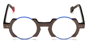 Sabine Be® Be Balloon SB Be Balloon 389 44 - Matte Glossy Brown / Satin Majorelle Blue Eyeglasses