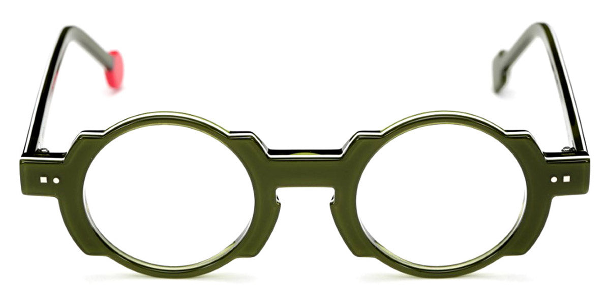 Sabine Be® Be Balloon Swell - Shiny Translucent Dark Green / White / Shiny Translucent Dark Green Eyeglasses