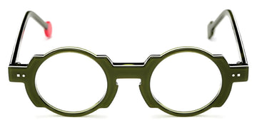 Sabine Be® Be Balloon Swell - Shiny Translucent Dark Green / White / Shiny Translucent Dark Green Eyeglasses