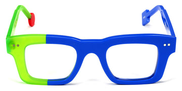 Sabine Be® Be Better SB Be Better 741 45 - Shiny Majorelle Blue / Matte Translucent Neon Green Eyeglasses