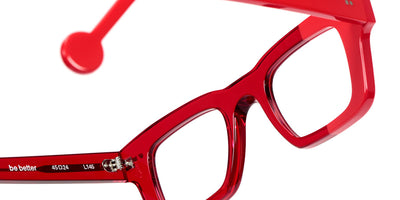 Sabine Be® Be Better SB Be Better 742 45 - Shiny Translucent Red / Shiny Red Eyeglasses