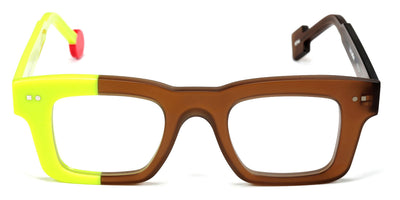 Sabine Be® Be Better SB Be Better 744 45 - Translucent Cognac Matte / Shiny Neon Yellow Eyeglasses