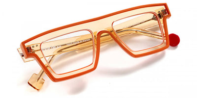 Sabine Be® Be Bold Line - Shiny Translucent Orange / Shiny Solid Orange Eyeglasses